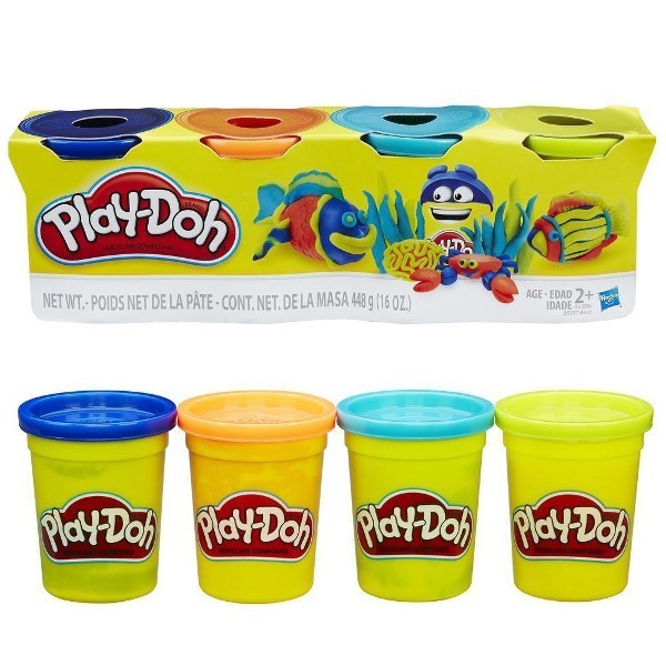 Play-Doh 4 tuby Bold Colors B6509