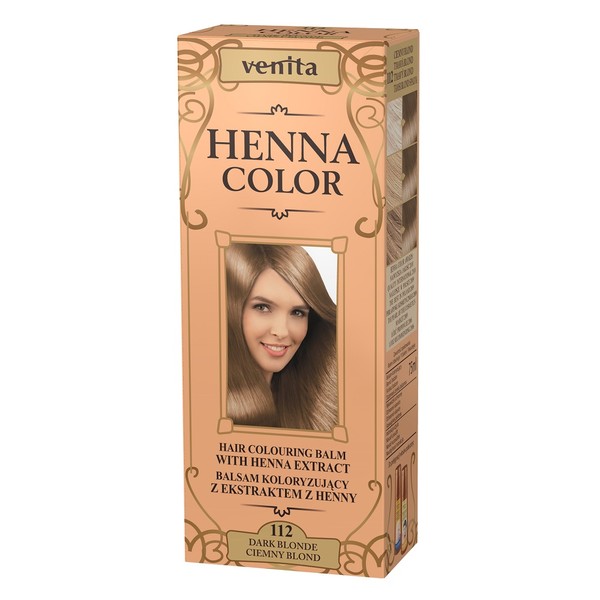 Henna Color 112 Ciemny Blond Balsam koloryzujący z ekstraktem z henny