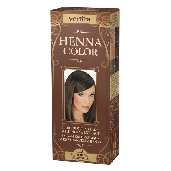 Henna Color 113 Jasny Brąz Balsam koloryzujący z ekstraktem z henny