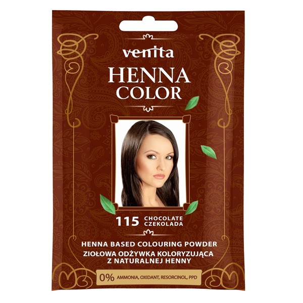 Henna Color 115 Czekolada Ziołowa odżywka koloryzująca z naturalnej henny