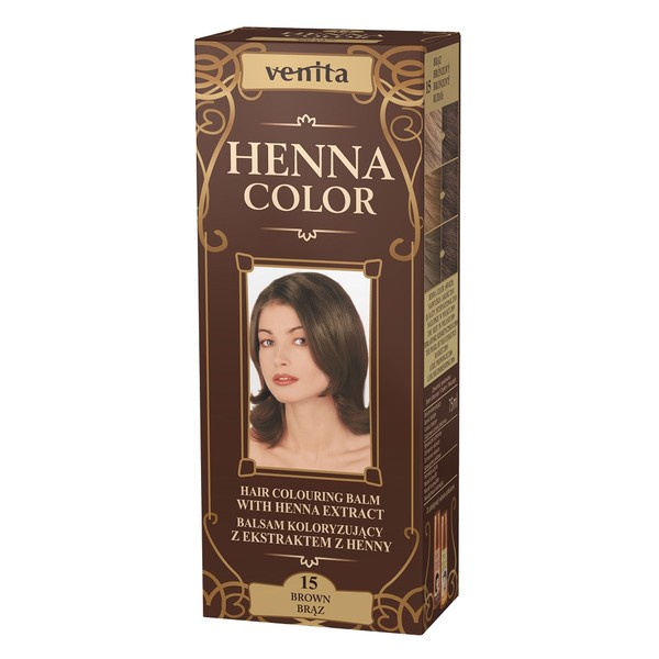 Henna Color 15 Brąz Balsam koloryzujący z ekstraktem z henny