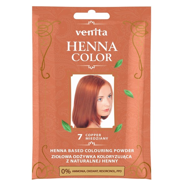 Henna Color 7 Miedziany Ziołowa odżywka koloryzująca z naturalnej henny