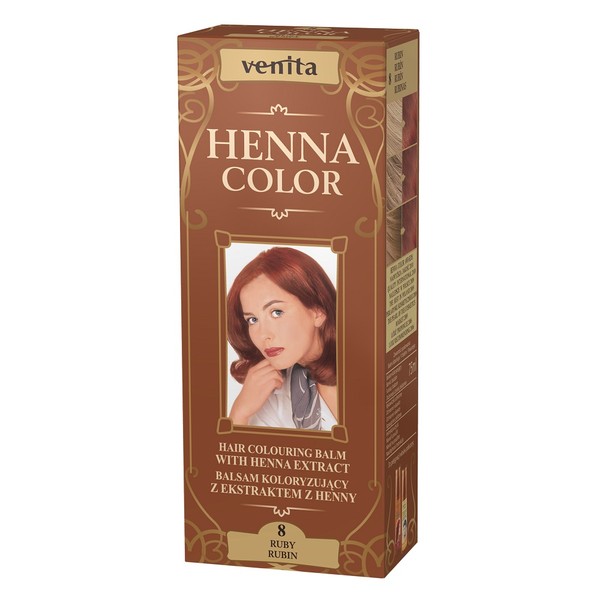 Henna Color 8 Rubin Balsam koloryzujący z ekstraktem z henny