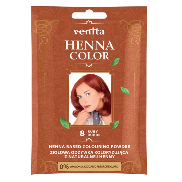 Henna Color 8 Rubin Ziołowa odżywka koloryzująca z naturalnej henny