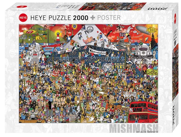 Puzzle Historia muzyki brytyjskiej 2000 elementów
