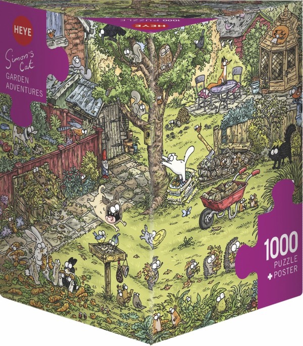 Puzzle Koty Simona, Zabawy w ogrodzie 1000 elementów