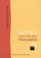 HISTORIA REPUBLIKI WEIMARSKIEJ 1919 - 1939