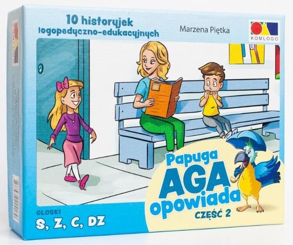 Papuga Aga Opowiada 10 historyjek logopedyczno-edukacyjnych Część 2