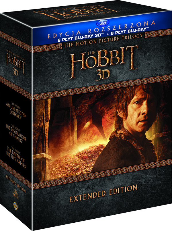 Hobbit: Trylogia Wydanie rozszerzone 3D (15 BD)