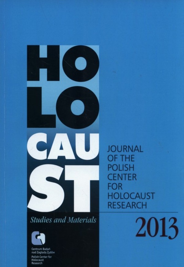 Holocaust Studies and Materials 2013