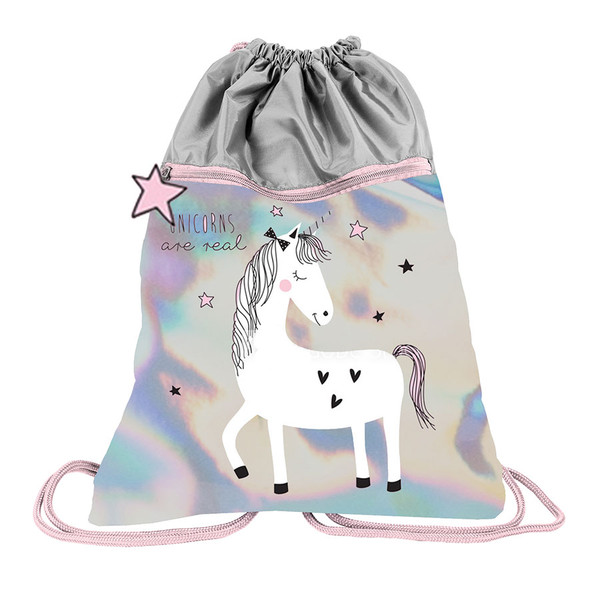 Holograficzny worek na buty paso unicorn 1 pp19un-713