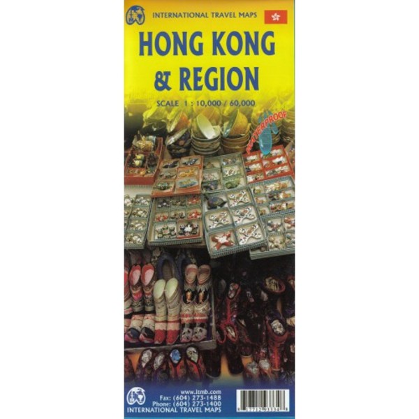 Hong Kong & Region Travel map / Hongkong miasto i okolice mapa Skala 1:10 000 / 1:60 000