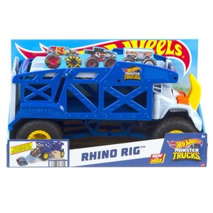 Hot Wheels Monster Trucks Transporter Nosorożec Rhino Rig