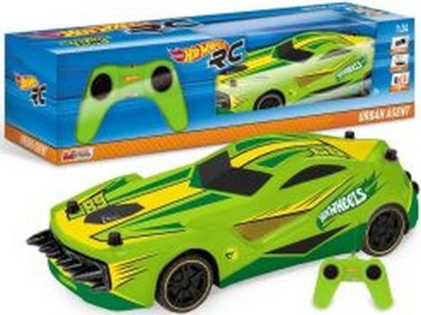 Hot Wheels Urban Agent pojazd zdalnie sterowany zielony Skala 1:24