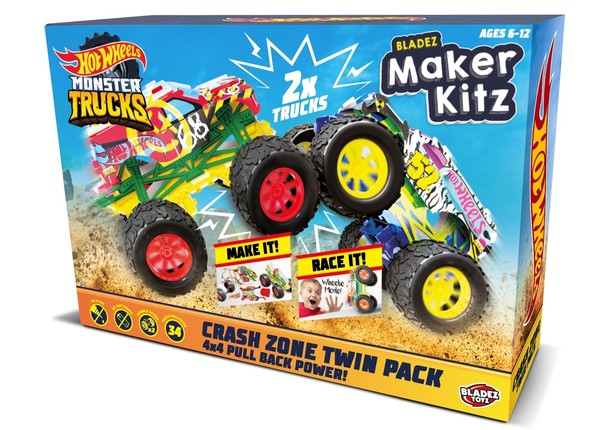 Hot Wheels BLADEZ Maker Kitz Monster Truck dwupak