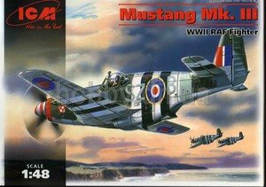 ICM Mustang MK III WWII RAF Fighter Skala 1:48