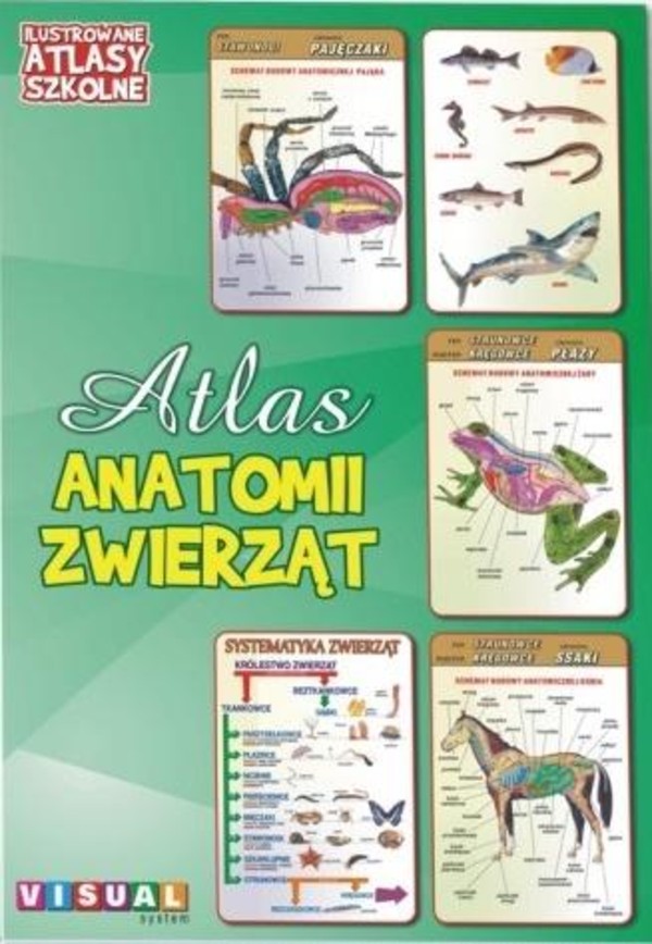 Atlas anatomii zwierząt Ilustrowane atlasy szkolne