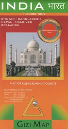 India Map for businessmen and tourists / Indie Mapa turystyczno-biznesowa Skala: 1:3 000 000