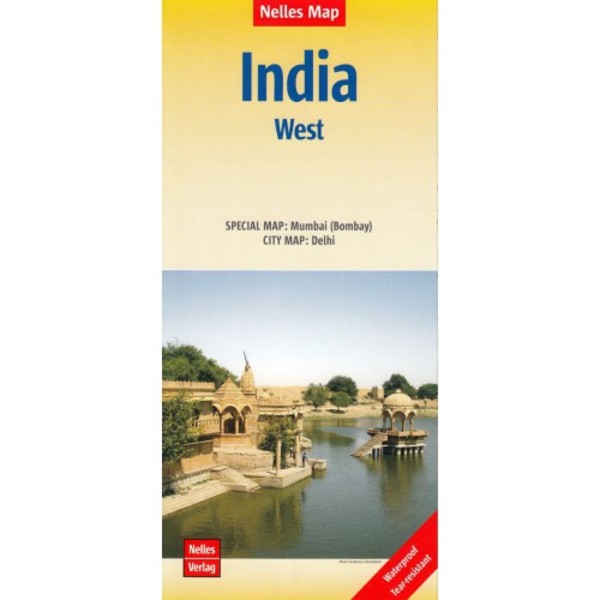 India West Road map / Indie Zachodnie Mapa samochodowa Skala 1:1 500 000