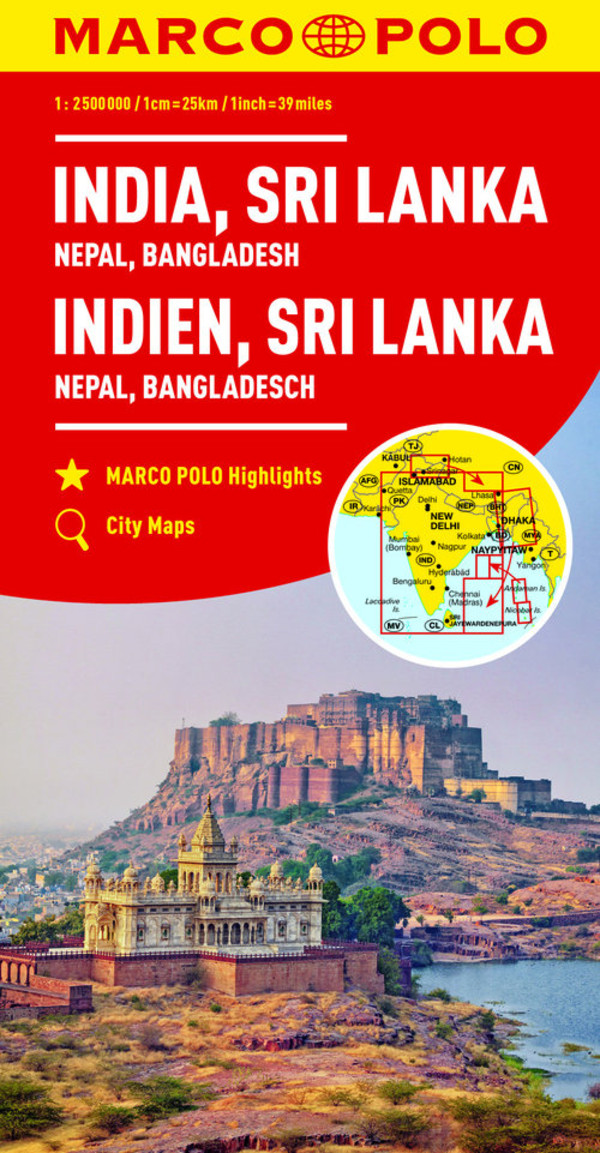 Indie, Sri Lanka, Nepal, Bangladesz