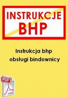 Instrukcja bhp obsługi bindownicy