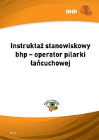 Instruktaż stanowiskowy bhp - operator pilarki łańcuchowej