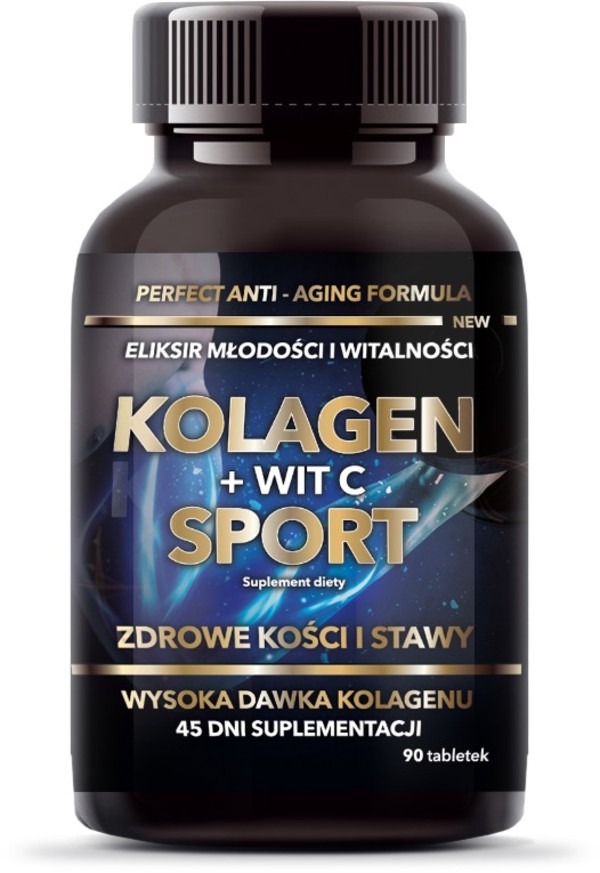Eliksir Młodości i Witalności kolagen + witamina C Sport Suplement diety