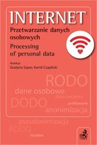 Internet. Przetwarzanie danych osobowych. Processing of personal data - pdf