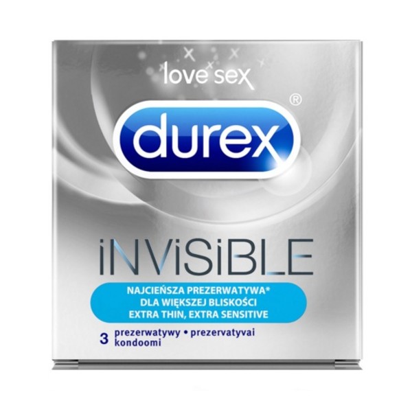 Invisible Extra Thin Super cienkie prezerwatywy