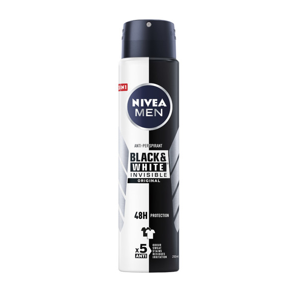 Men Black&White Invisible Original Antyperspirant spray
