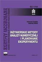 Inżynierskie metody analizy numerycznej i planowanie eksperymentu - pdf