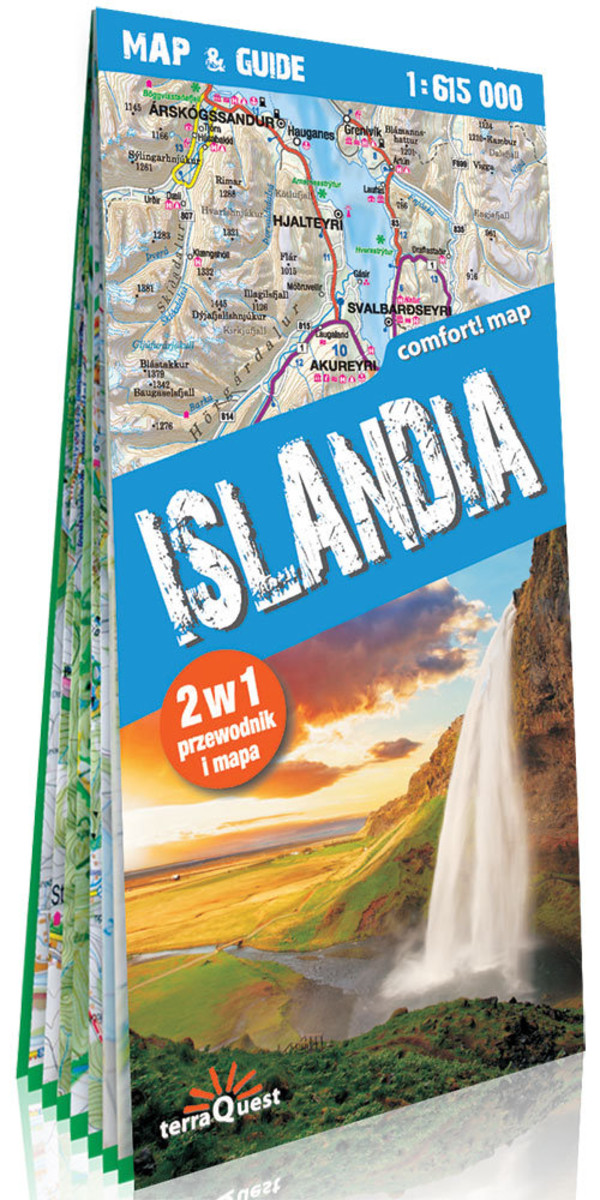 Islandia 2w1: przewodnik + mapa