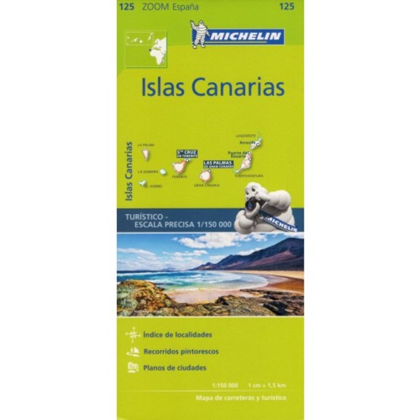 Islas Canarias Mapa del coche / Wyspy Kanaryjskie Mapa samochodowa Skala: 1:150 000