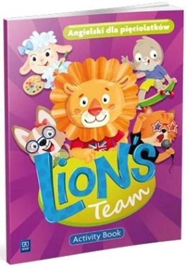 Język angielski. 5-latek Lion`s Team. Karty pracy