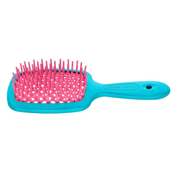 Small Superbrush Różowo-Niebieska mała szczotka fryzjerska do rozczesywania włosów