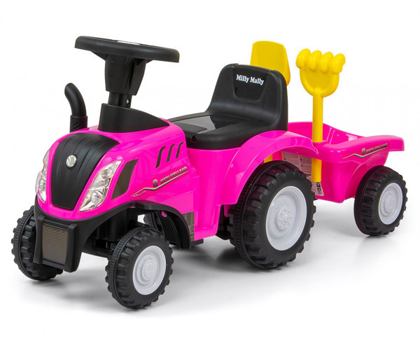 Jeździk Pojazd New Holland T7 Traktor różowy