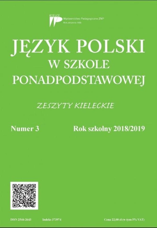 Język polski w szkole ponadpodstawowej nr 3 2018/2019