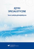 Języki specjalistyczne. Teoria i praktyka glottodydaktyczna - pdf