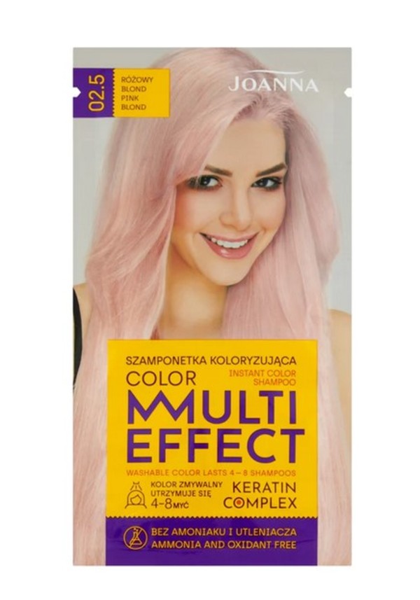 Multi effect color 02.5 Różowy Blond Szamponetka koloryzująca