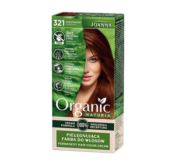 Naturia Organic 321 Kasztanowy Pielęgnująca farba do włosów