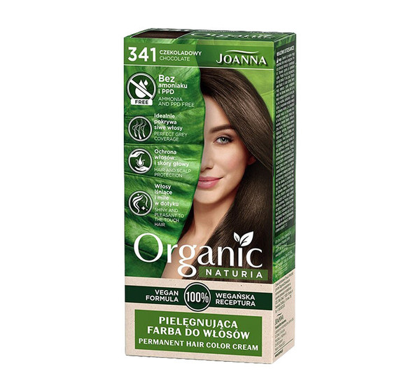 Naturia Organic 341 Czekoladowy Pielęgnująca farba do włosów
