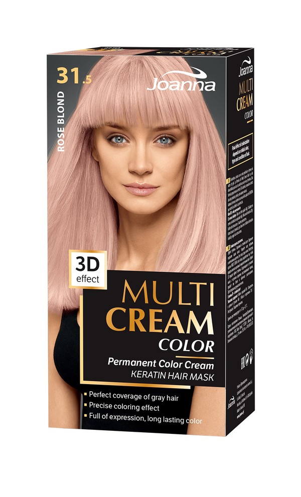 Multi Cream Color 31.5 Różany Blond Farba do włosów MIX stara/nowa szata graficzna