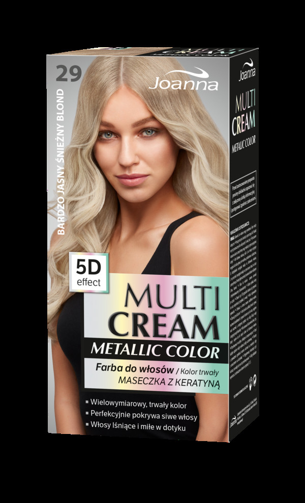 Multi Cream Metallic 29 B jasny, śnieżny, blond Farba do włosów