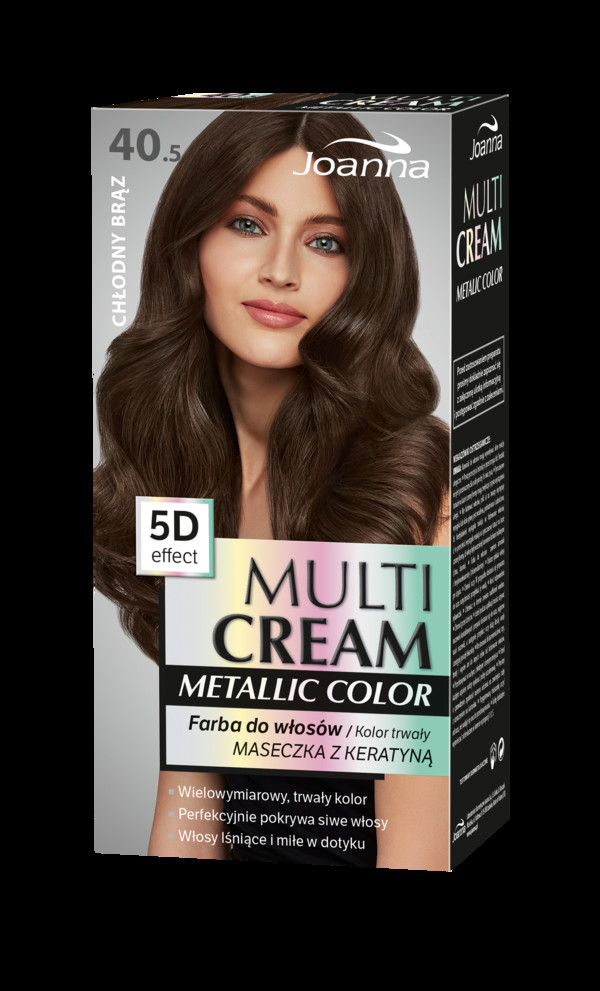 Multi Cream Metallic 40.5 chłodny brąz Farba do włosów