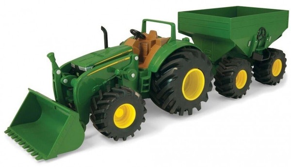 Traktor z przyczepą John Deere