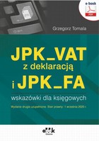 JPK_VAT z deklaracją i JPK_FA - pdf