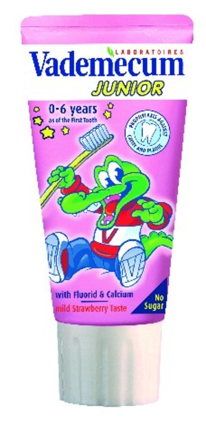 Junior - Truskawkowa pasta do zębów dla dzieci