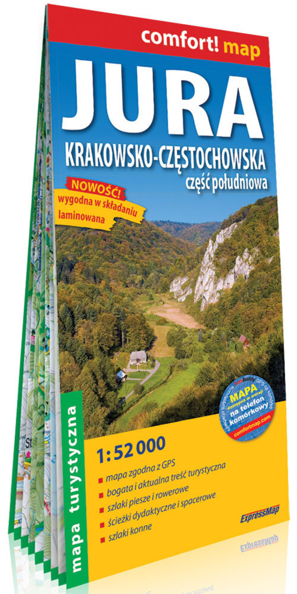 Jura Krakowsko-Częstochowska część południowa Mapa turystyczna Skala: 1:52 000