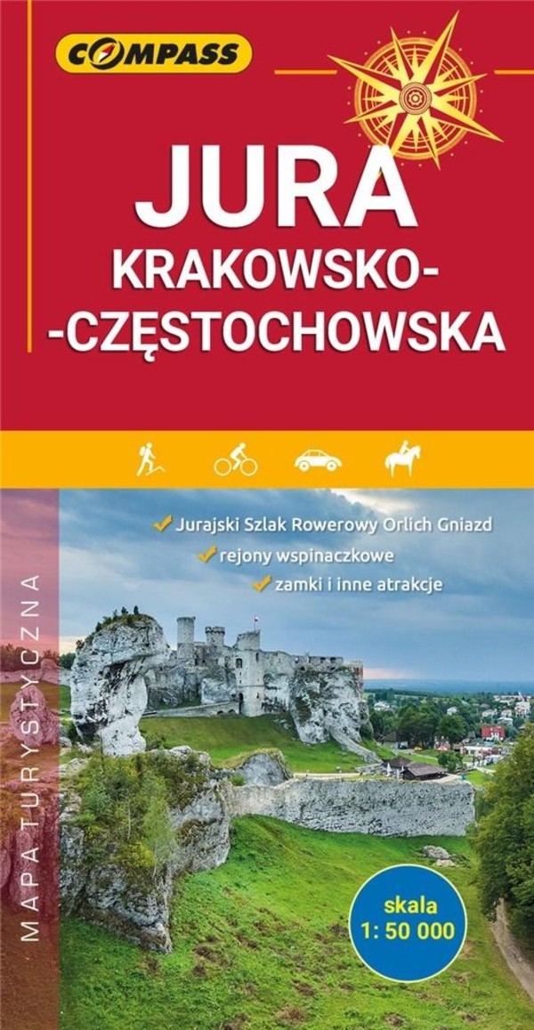 Jura Krakowsko-Częstochowska Mapa turystyczna Skala 1: 50 000