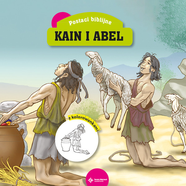 Kain i Abel. Postaci biblijne Z kolorowankami